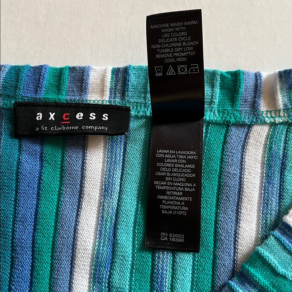 axcess Multicolor Striped long sleeve top - Picture 4 of 4